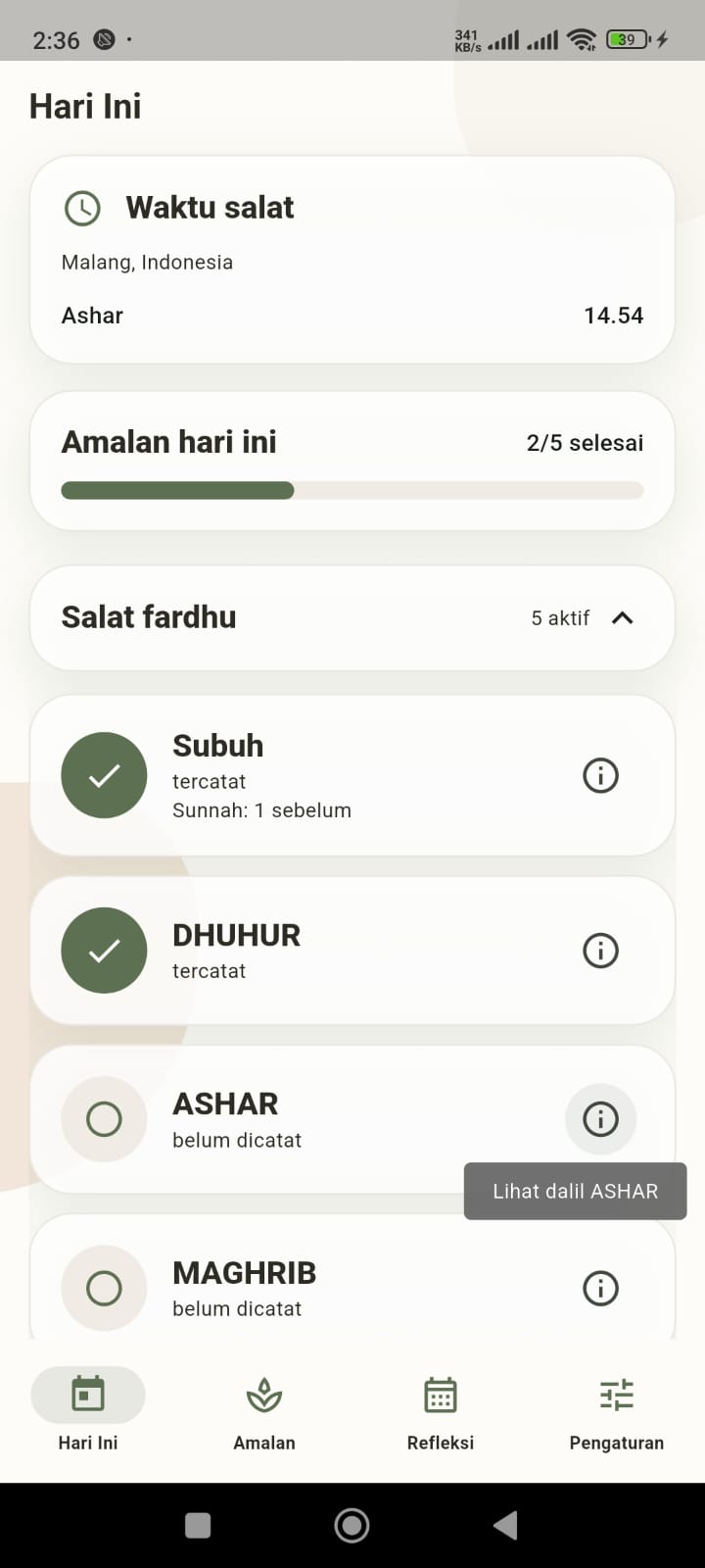Replaceable app screenshot placeholder showing the Istiqamah mobile interface.